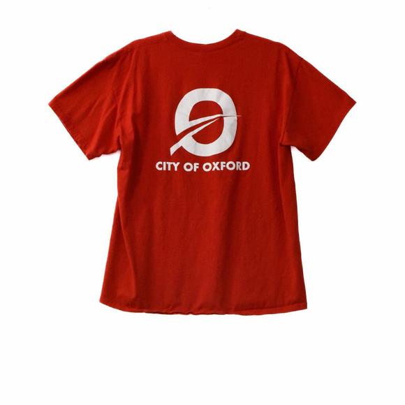 Gildan Men Red T-Shirt Graphic Gamecocks Softball Crew Pullover Short Sleeve L - Picture 4 of 4